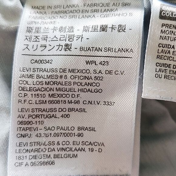 Levi's Slimming Straight Medium Blue Denim Jeans, Size 31 (12) - Picture 8 of 11